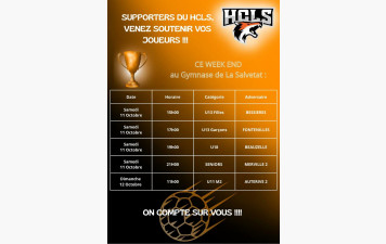 Matchs de ce Week-end